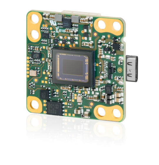 露出型イメージセンサーとUSB-C接続を備えたIDSの小型ボードレベル産業用カメラ