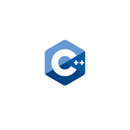 ブルーのC++ロゴ。