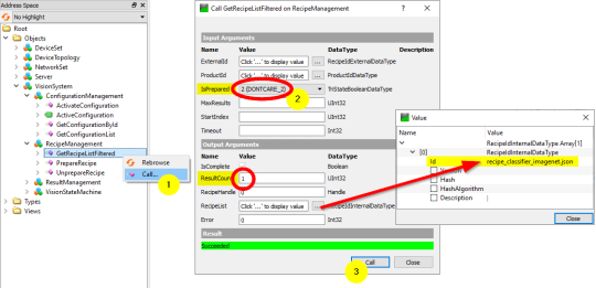 GetRecipeListFiltered関数の準備方法をステップごとに記す。