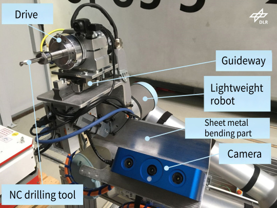 軽量ロボットおよびマーキングユニットの主要構成部品（3Dカメラを含む）
