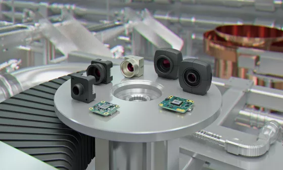 IDS 低価格製品ラインナップのさまざまなハウジングを備えた産業用カメラ