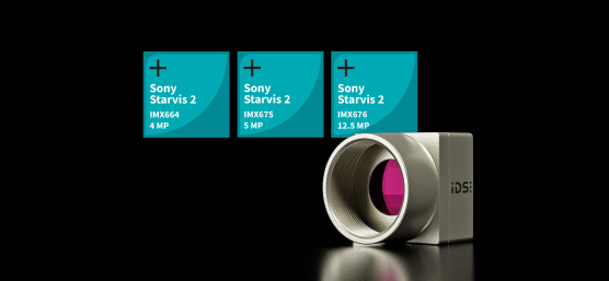 uEye CPは、Sony Starvis IMX664 4MP、Sony Starvis IMX675 5MP、Sony Starvis IMX676 12.5MPに対応しています。