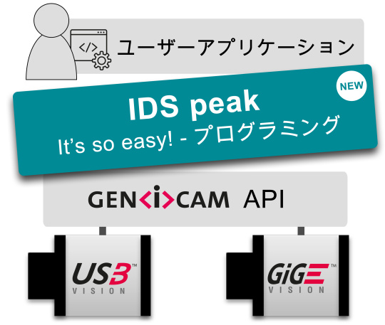 古い構造は、プログラミングが簡単なIDS peakに置き換えられました。