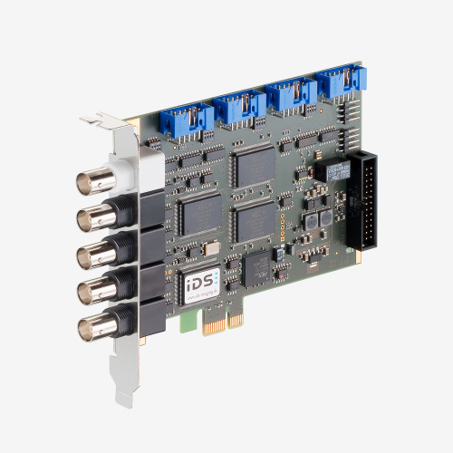 白背景のIDSフレームグラバーのクローズアップ。