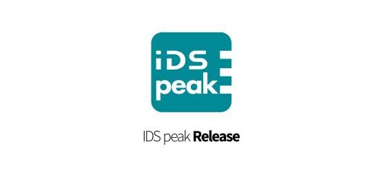 IDS peakのロゴとソフトウェアリリースの案内