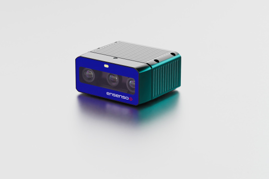 Ensenso B 3Dカメラと白い背景。