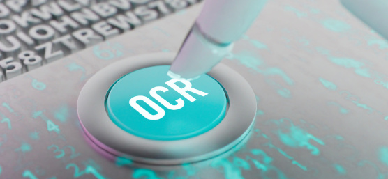 OCR」と書かれた白いボタン