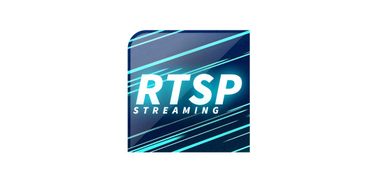 白字で「RTSP Streaming」と書かれた青いアイコン