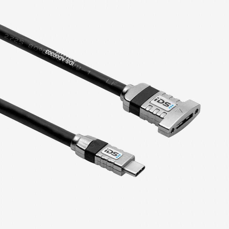 USB 3、アダプターケーブル、 ストレート、ねじ込み式、0.3 m