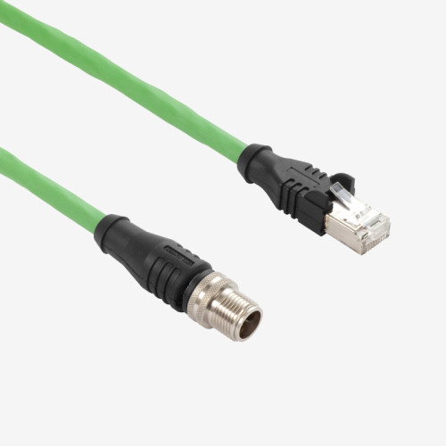 GigE、Cat6a、ストレート、ねじ込み式、IP65/67、20 m