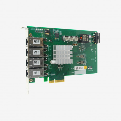 Neousys PCIe-PoE354at x4 ネットワークカード、4 ポート