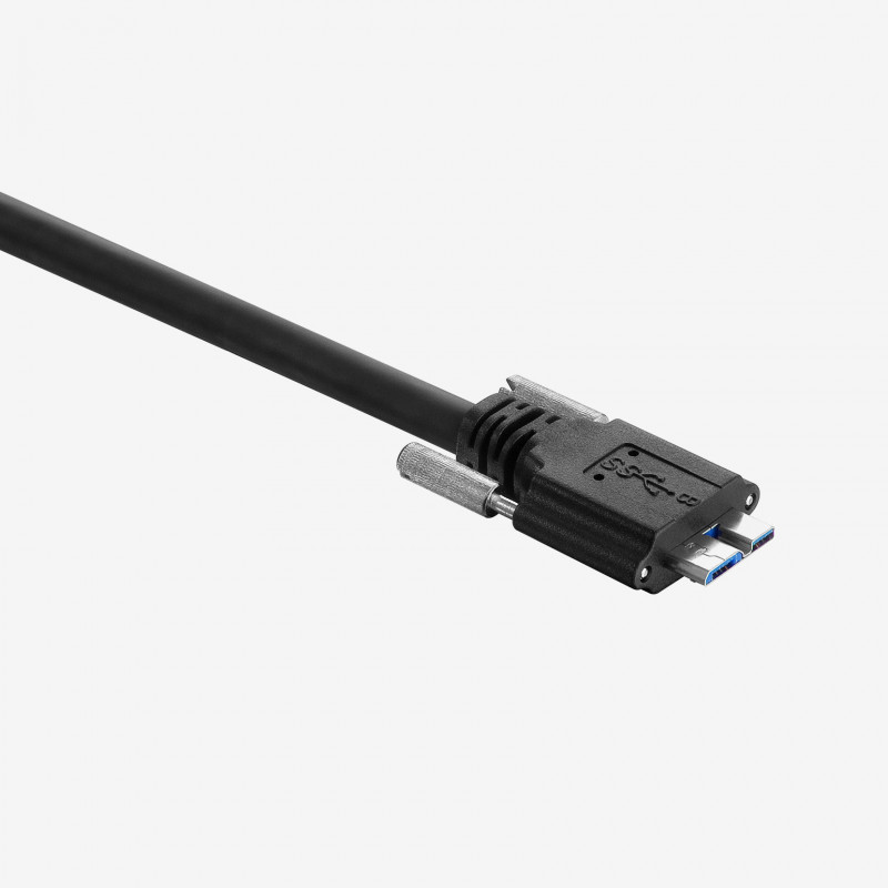 USB 3、標準ケーブル、 ストレート、ねじ込み式、1.5 m