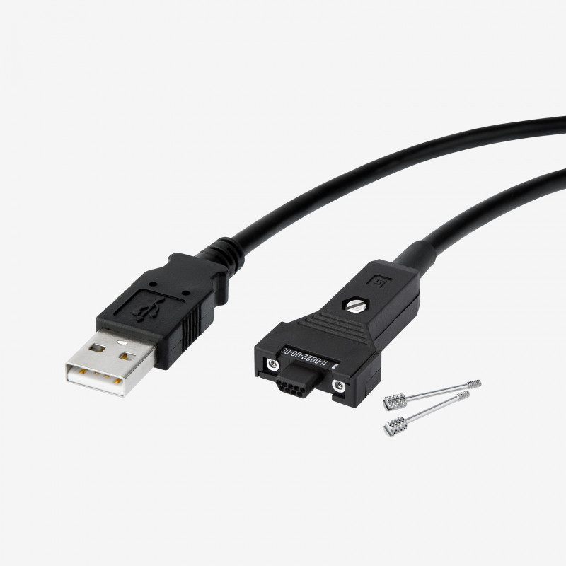 USB 2.0、標準ケーブル、 ストレート、ねじ込み式、5 m