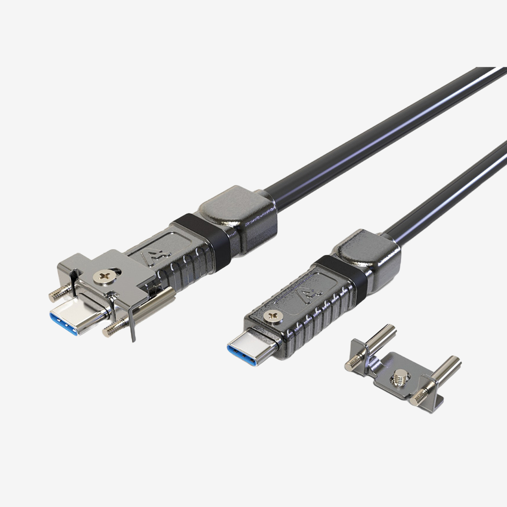 USB 3、AOC、アクティブケーブル、直線、ねじ込み式、10 m
